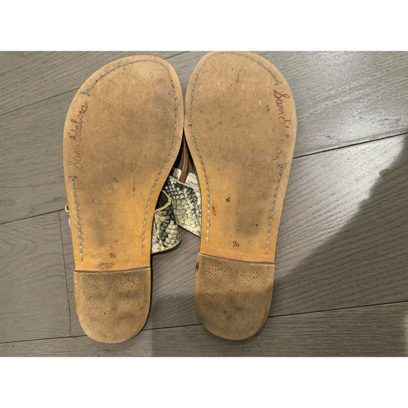 Sam Edelman Snake Print Flip Flops Size 7.5 - Picture 3 of 6